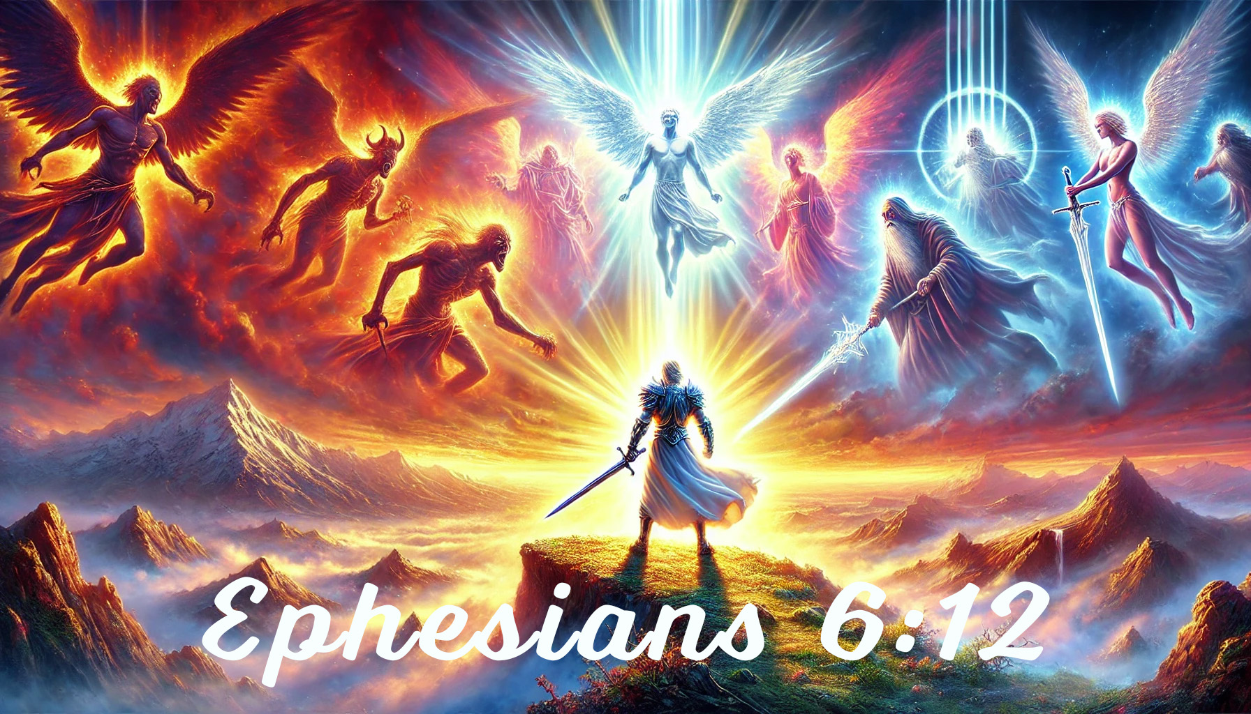 A Battle Beyond the Physical - Ephesians 6:12 - For we wrestle not against flesh and blood, but against principalities, against powers, against the rulers of the darkness of this world, against spiritual wickedness in high places.